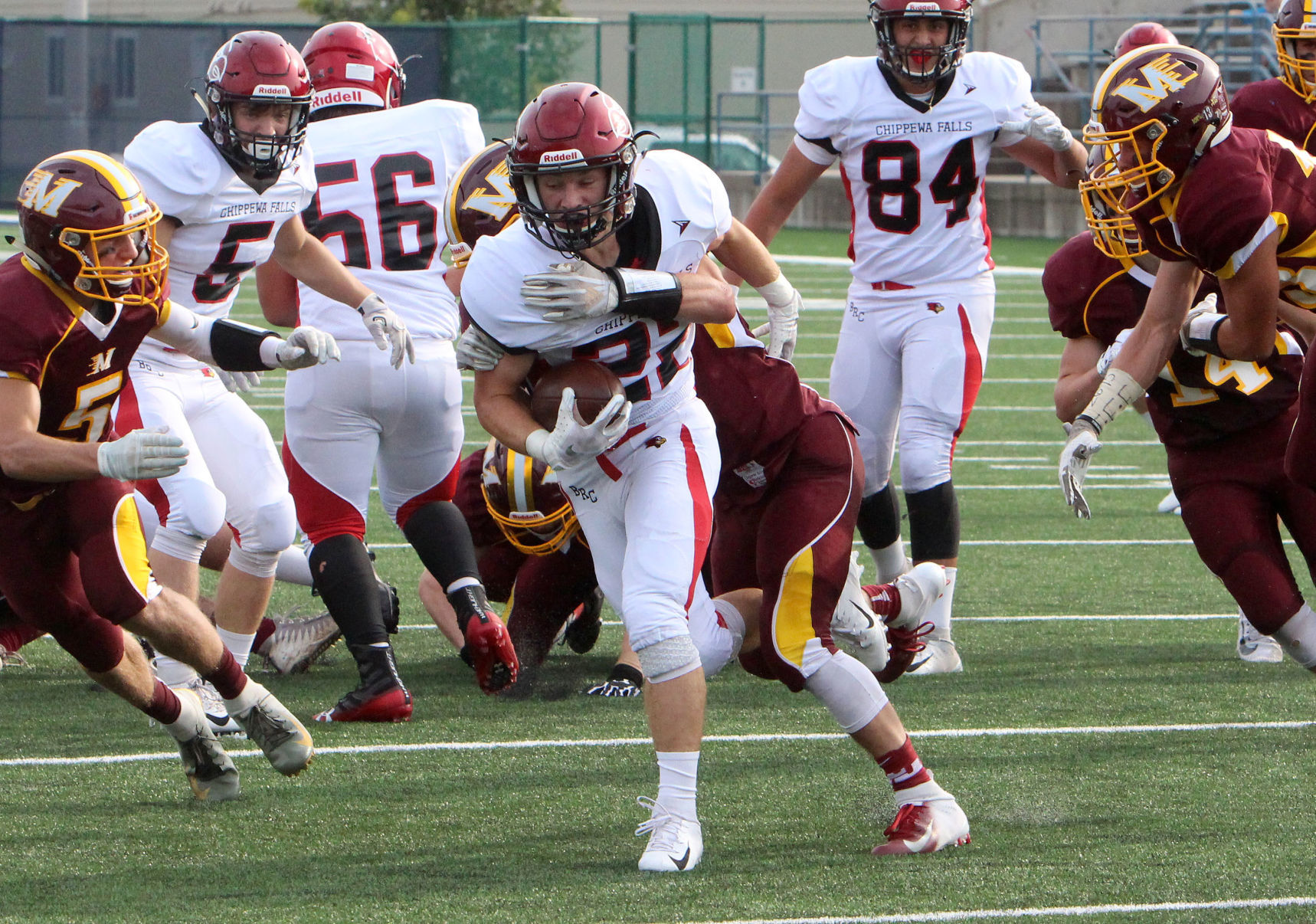 Chi-Hi football at Menomonie 8-31-18